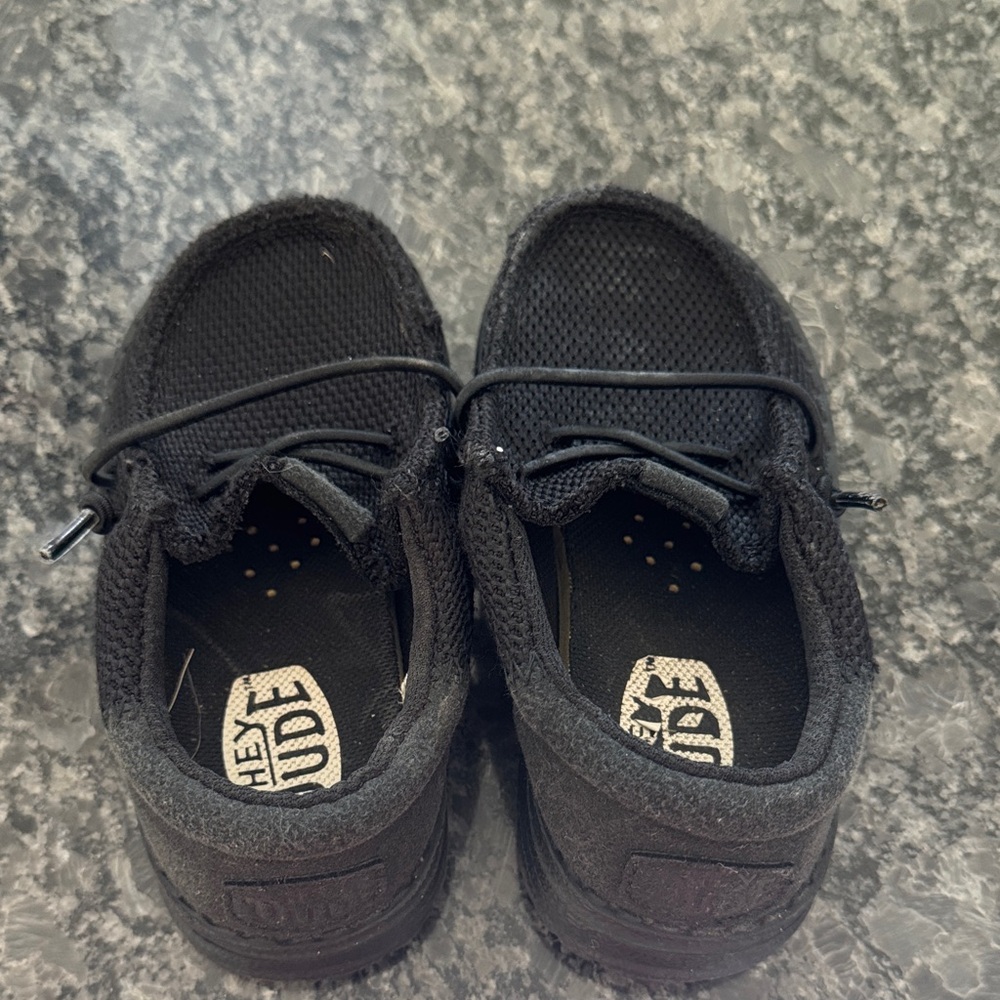 Hey Dude Kids Black Sneakers